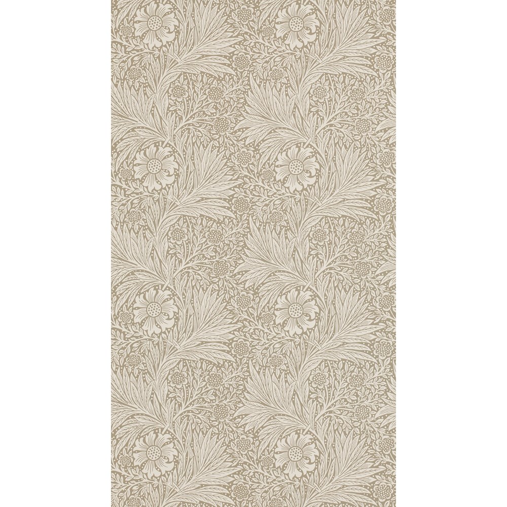 Marigold Wallpaper 210371 by Morris & Co in Linen Beige